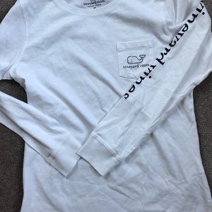 Vineyard Vines Whale Print Long Sleeve T. XS